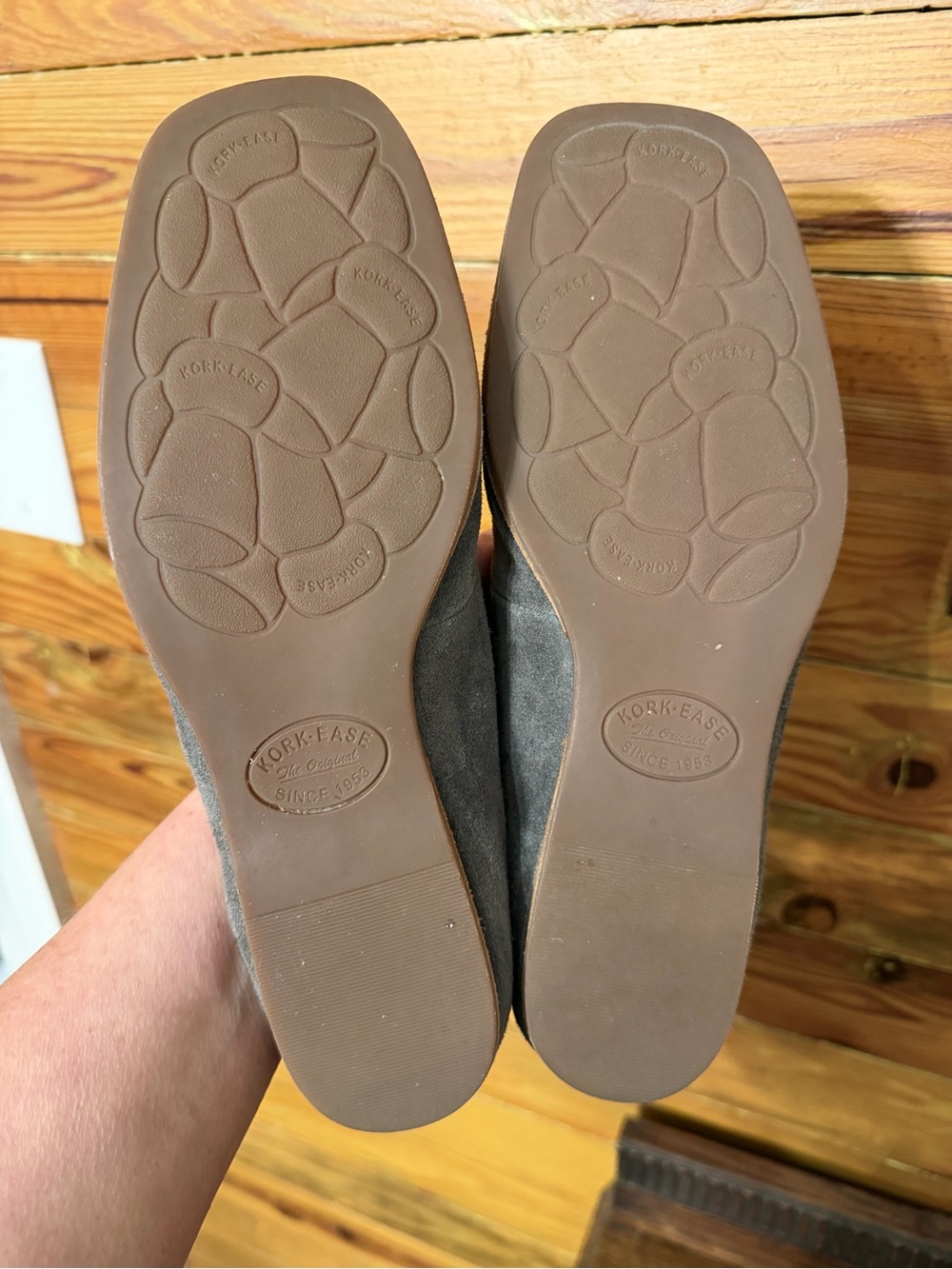 Kork-Ease Women’s Gray Suede Mary Jane Flats - Picture 7 of 11